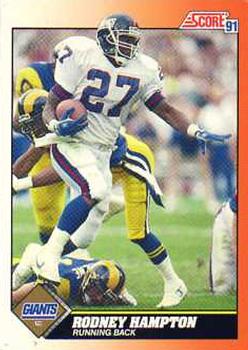 Rodney Hampton New York Giants 1991 Score NFL #378